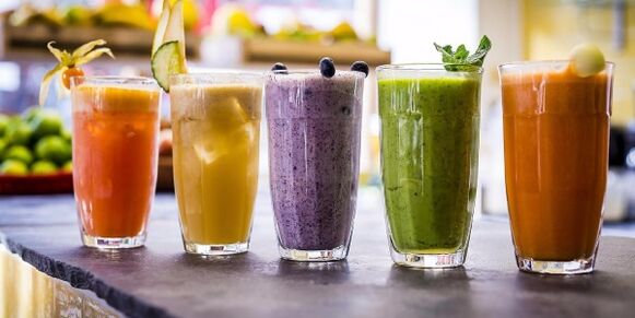 Delicious smoothies prepared according to the rules to lose weight and cleanse the body. 