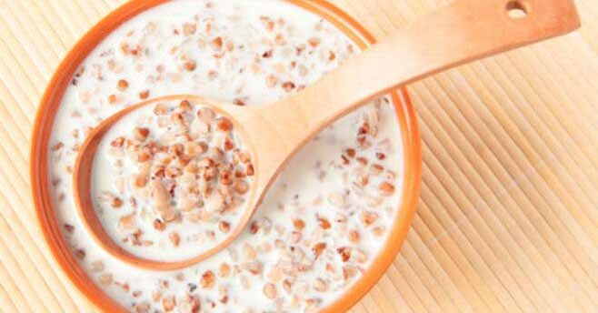 Sarracene wheat in kefir